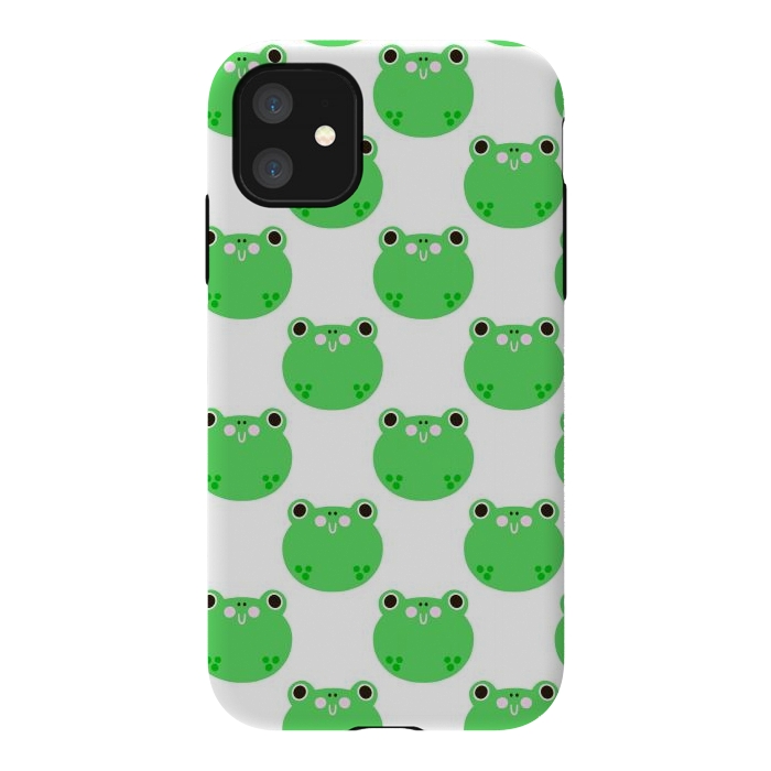 iPhone 11 StrongFit Happy Frogs by Sam Pernoski