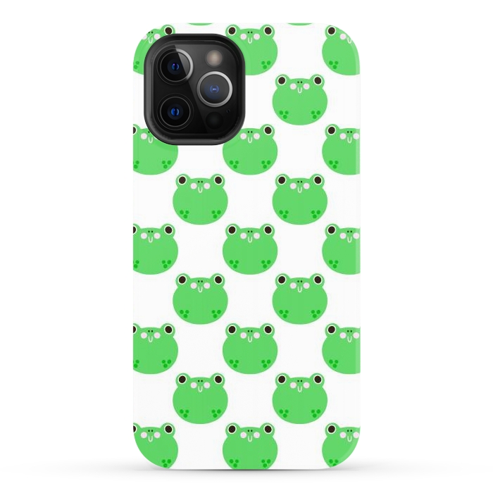 iPhone 12 Pro Max StrongFit Happy Frogs by Sam Pernoski