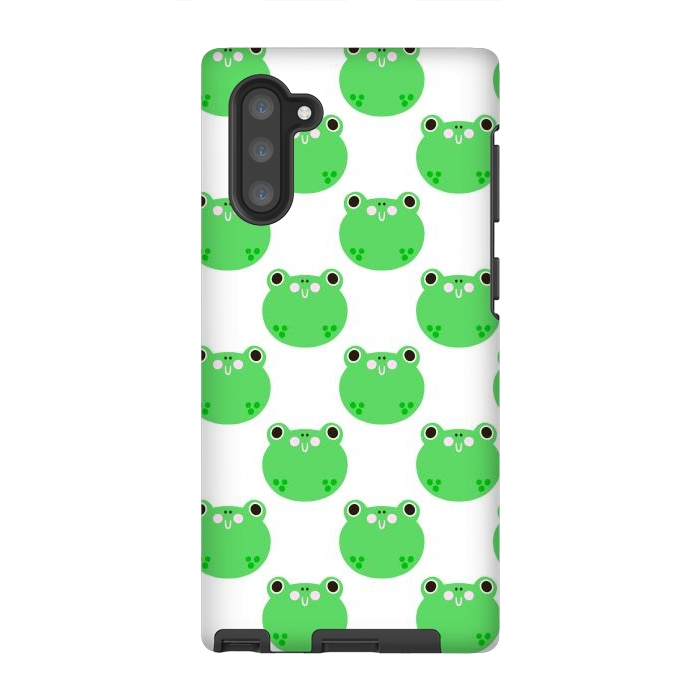 Galaxy Note 10 StrongFit Happy Frogs by Sam Pernoski
