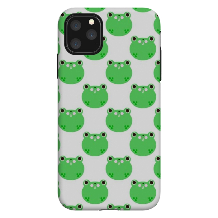 iPhone 11 Pro Max StrongFit Happy Frogs by Sam Pernoski