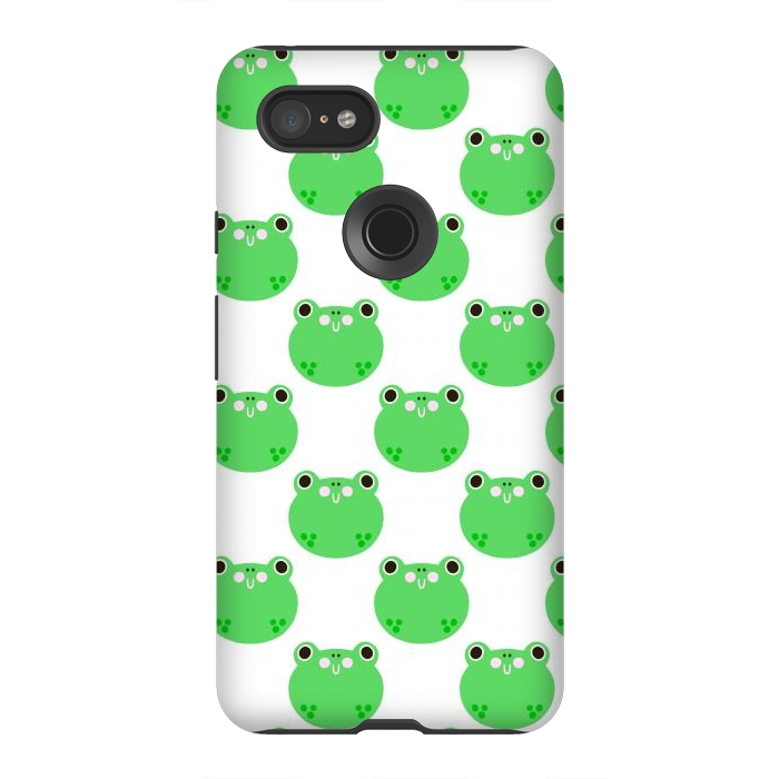 Pixel 3XL StrongFit Happy Frogs by Sam Pernoski