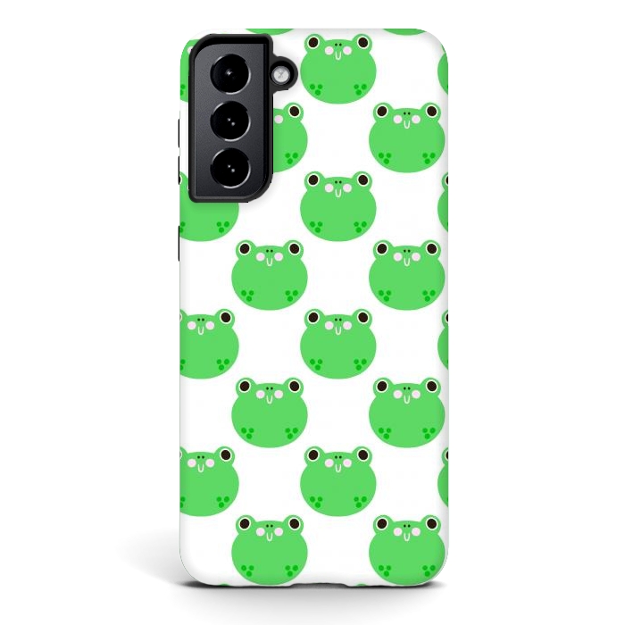 Galaxy S21 StrongFit Happy Frogs by Sam Pernoski