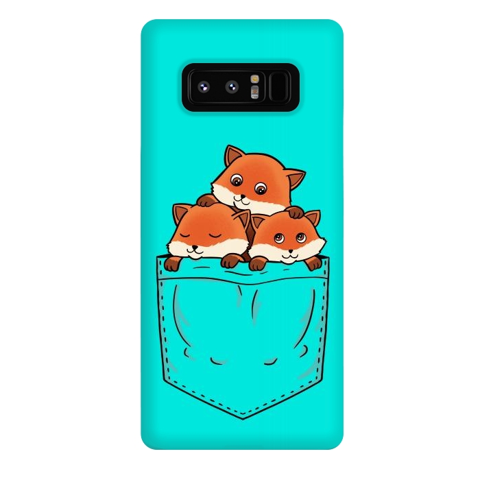 Galaxy Note 8 StrongFit Fox Pocket by Coffee Man
