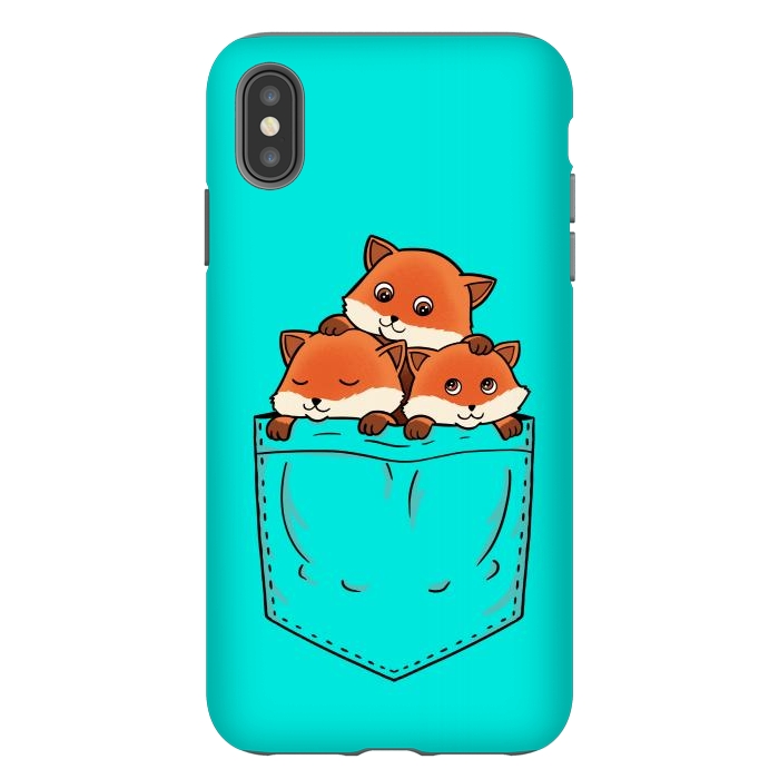 iPhone Xs Max StrongFit Fox Pocket by Coffee Man