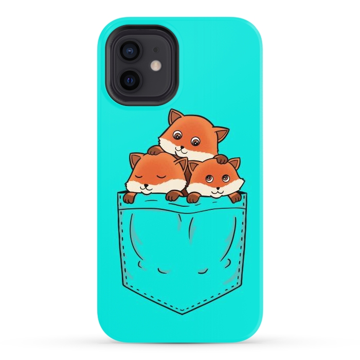 iPhone 12 StrongFit Fox Pocket by Coffee Man