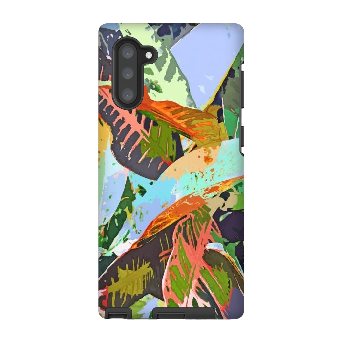 Galaxy Note 10 StrongFit Jungle Plants by Uma Prabhakar Gokhale