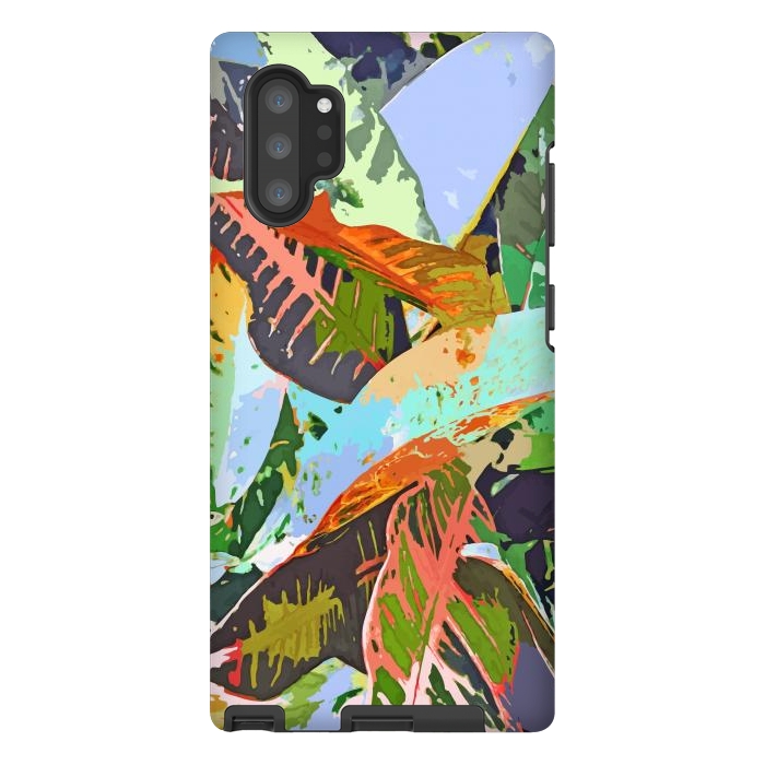 Galaxy Note 10 plus StrongFit Jungle Plants by Uma Prabhakar Gokhale