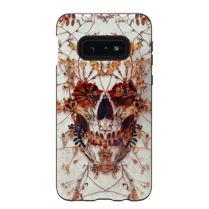 Galaxy S10e StrongFit Delicate Skull by Ali Gulec