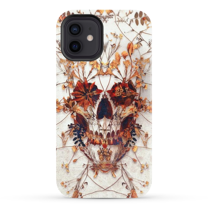 iPhone 12 StrongFit Delicate Skull by Ali Gulec