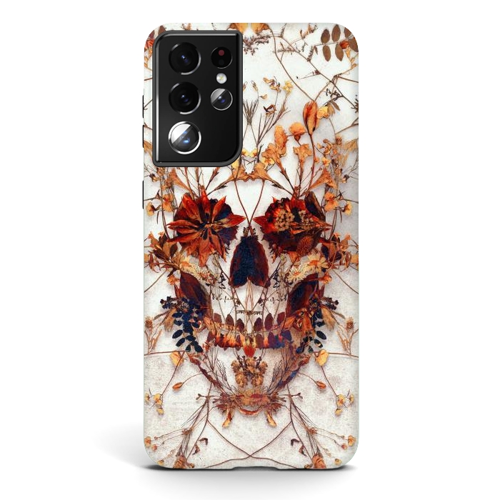 Galaxy S21 ultra StrongFit Delicate Skull by Ali Gulec