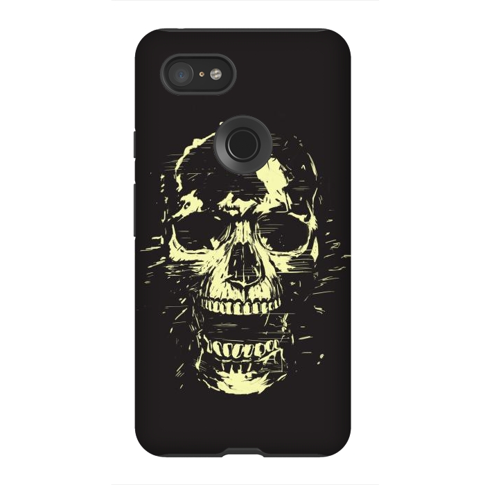 Pixel 3XL StrongFit Scream (gold) by Balazs Solti