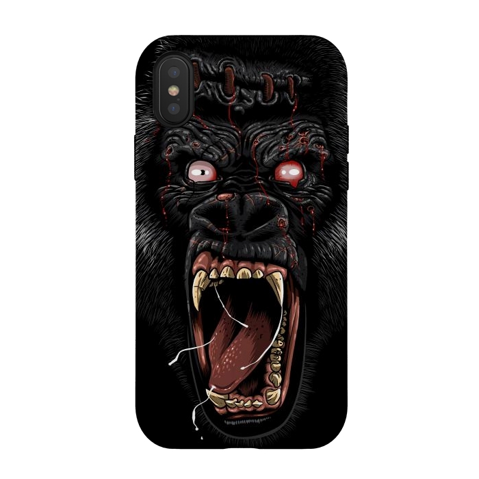 iPhone Xs / X StrongFit Zombie Gorilla by Alberto