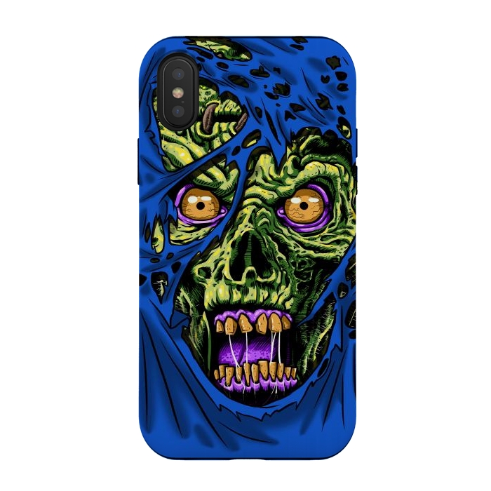iPhone Xs / X StrongFit Zombie through your clothes by Alberto