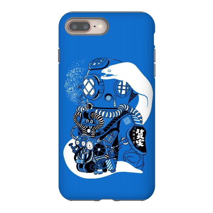 iPhone 7 plus StrongFit Steampunk scuba diving suit by Alberto