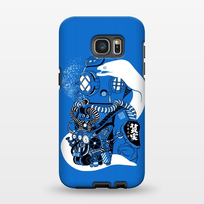 Galaxy S7 EDGE StrongFit Steampunk scuba diving suit by Alberto