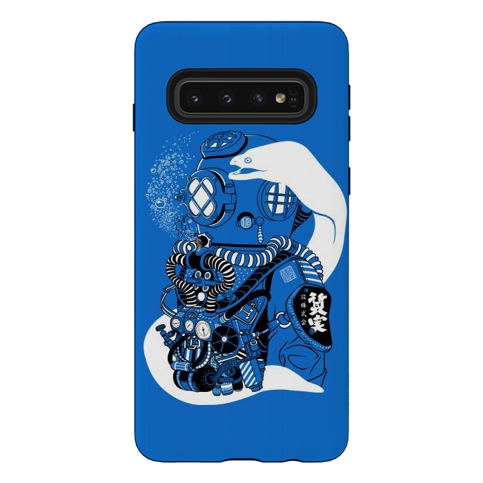 Galaxy S10 StrongFit Steampunk scuba diving suit by Alberto