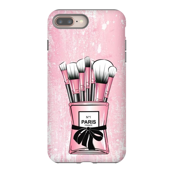 iPhone 7 plus StrongFit Pink Paris Brushes by Martina