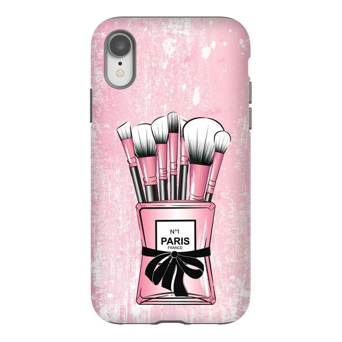 iPhone Xr StrongFit Pink Paris Brushes by Martina