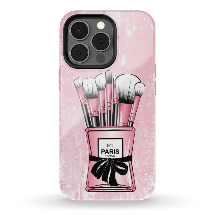 iPhone 13 pro StrongFit Pink Paris Brushes by Martina