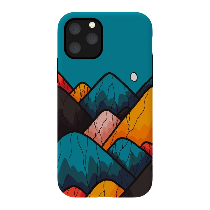 iPhone 11 Pro StrongFit Round rock peaks by Steve Wade (Swade)