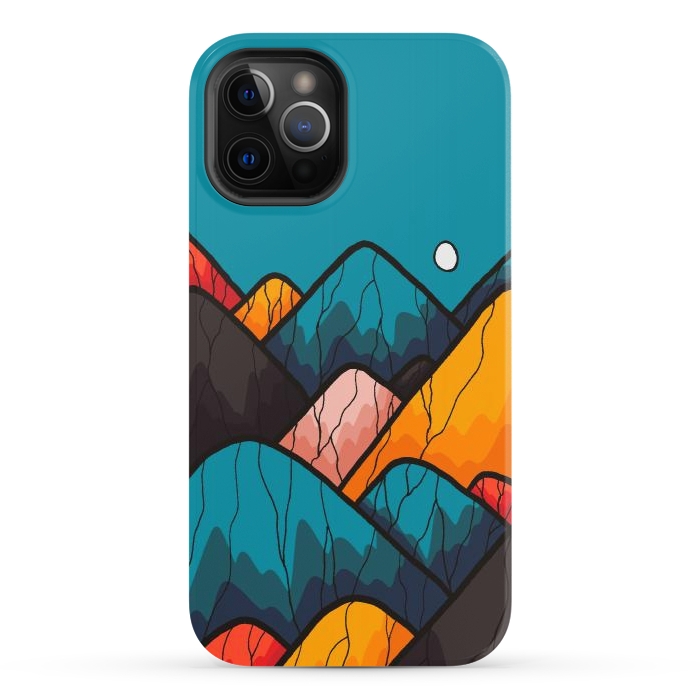 iPhone 12 Pro StrongFit Round rock peaks by Steve Wade (Swade)