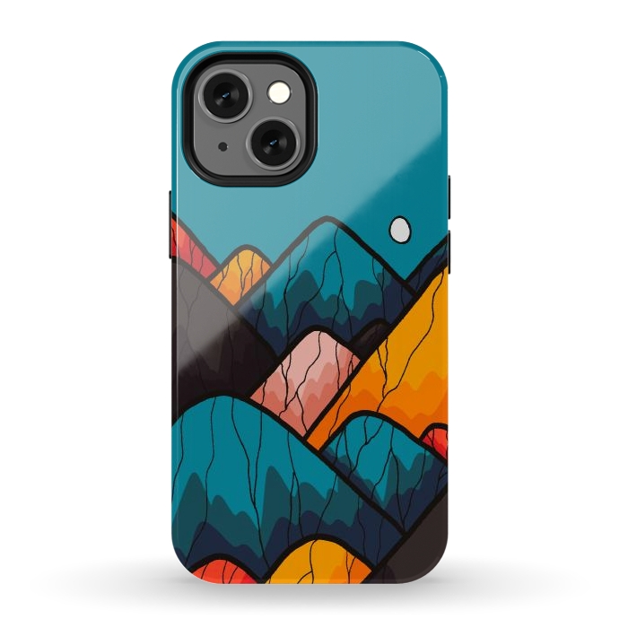 iPhone 13 mini StrongFit Round rock peaks by Steve Wade (Swade)