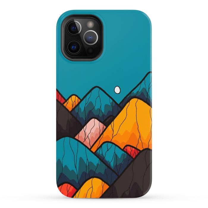 iPhone 12 Pro Max StrongFit Round rock peaks by Steve Wade (Swade)