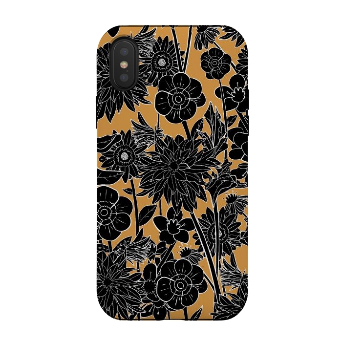 iPhone Xs / X StrongFit Dark gold spring by Steve Wade (Swade)