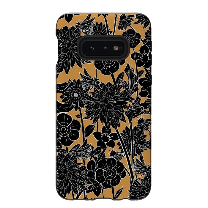 Galaxy S10e StrongFit Dark gold spring by Steve Wade (Swade)