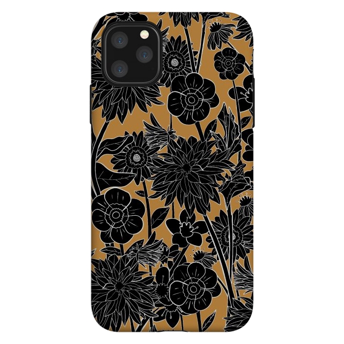 iPhone 11 Pro Max StrongFit Dark gold spring by Steve Wade (Swade)
