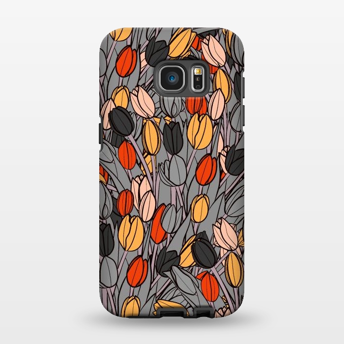 Galaxy S7 EDGE StrongFit A garden of tulips  by Steve Wade (Swade)