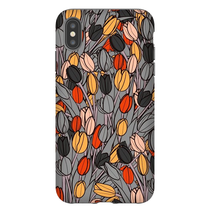iPhone Xs Max StrongFit A garden of tulips  by Steve Wade (Swade)