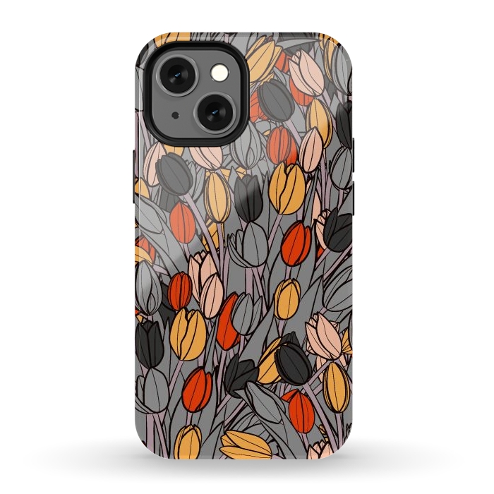 iPhone 12 mini StrongFit A garden of tulips  by Steve Wade (Swade)