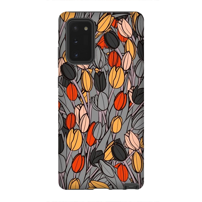 Galaxy Note 20 StrongFit A garden of tulips  by Steve Wade (Swade)
