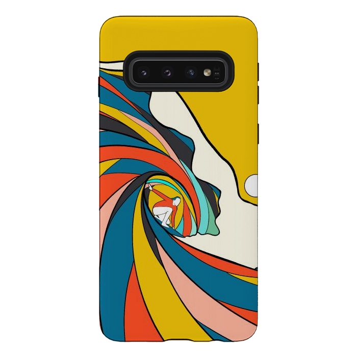 Galaxy S10 StrongFit The big surf wave by Steve Wade (Swade)