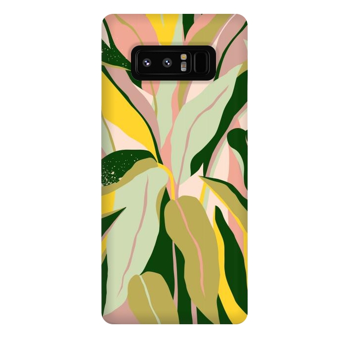 Galaxy Note 8 StrongFit Tropical Matisse Houseplant by Uma Prabhakar Gokhale