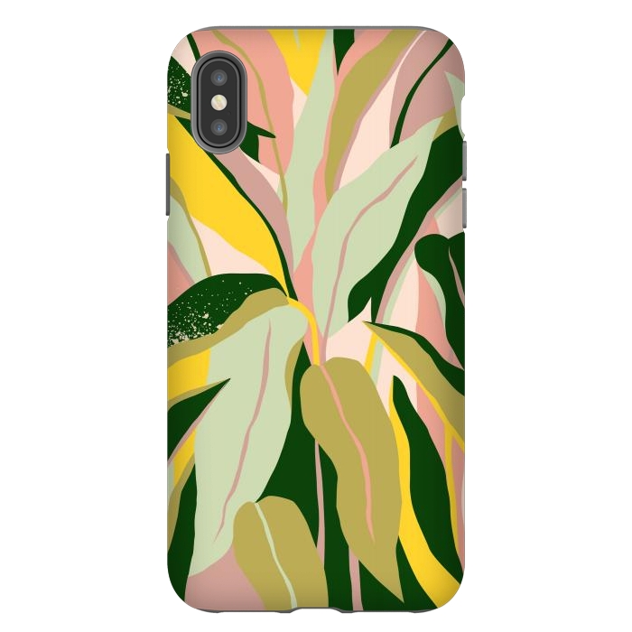 iPhone Xs Max StrongFit Tropical Matisse Houseplant by Uma Prabhakar Gokhale