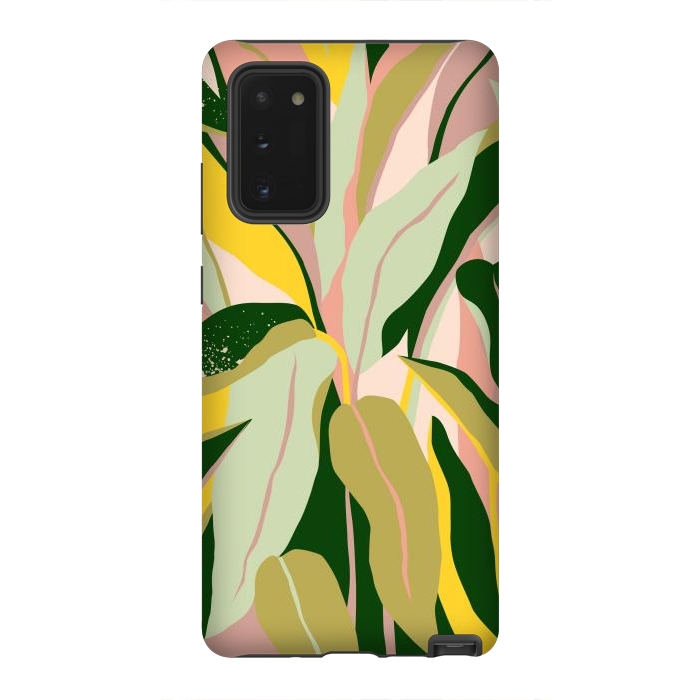Galaxy Note 20 StrongFit Tropical Matisse Houseplant by Uma Prabhakar Gokhale