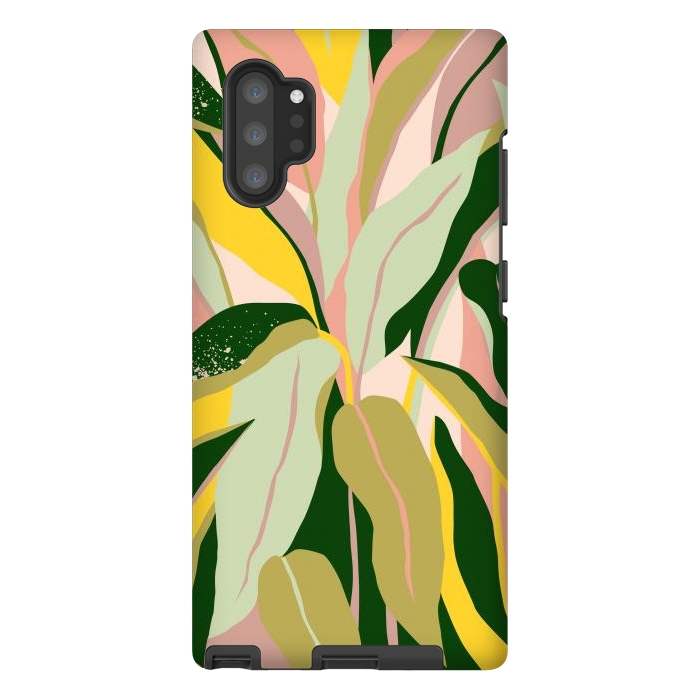 Galaxy Note 10 plus StrongFit Tropical Matisse Houseplant by Uma Prabhakar Gokhale