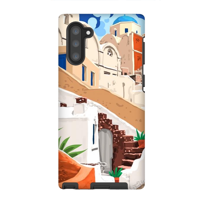 Galaxy Note 10 StrongFit Somewhere Far Far Away | Sicily Italy Greece Architecture | Travel Buildings Beautiful Cityscape by Uma Prabhakar Gokhale