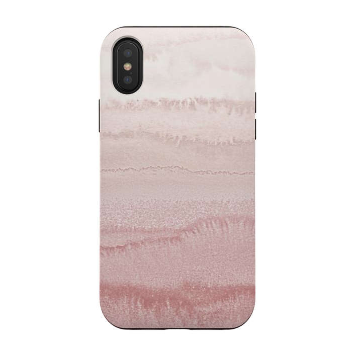 iPhone Xs / X StrongFit WITHIN THE TIDES - BALLERINA BLUSH by Monika Strigel