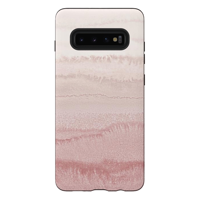 Galaxy S10 plus StrongFit WITHIN THE TIDES - BALLERINA BLUSH by Monika Strigel