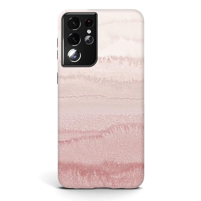 Galaxy S21 ultra StrongFit WITHIN THE TIDES - BALLERINA BLUSH by Monika Strigel