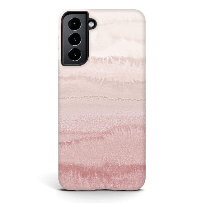 Galaxy S21 plus StrongFit WITHIN THE TIDES - BALLERINA BLUSH by Monika Strigel