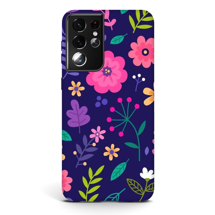 Galaxy S21 ultra StrongFit Ditsy Flowers by ArtsCase
