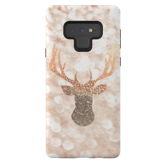 Galaxy Note 9 StrongFit CHAMPAGNER SANDY  STAG by Monika Strigel