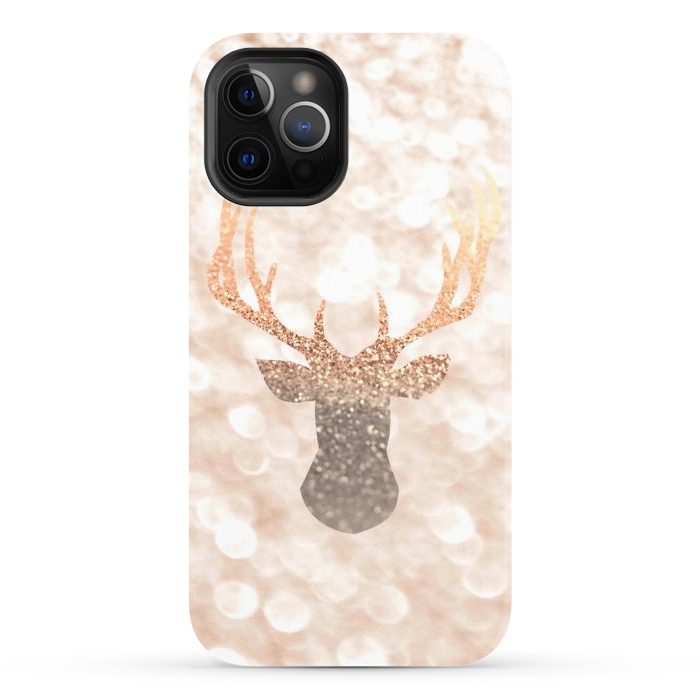 iPhone 12 Pro StrongFit CHAMPAGNER SANDY  STAG by Monika Strigel
