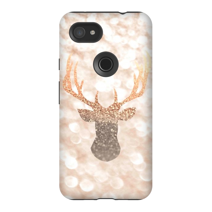 Pixel 3AXL StrongFit CHAMPAGNER SANDY  STAG by Monika Strigel