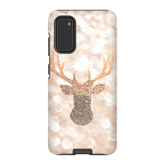 Galaxy S20 StrongFit CHAMPAGNER SANDY  STAG by Monika Strigel