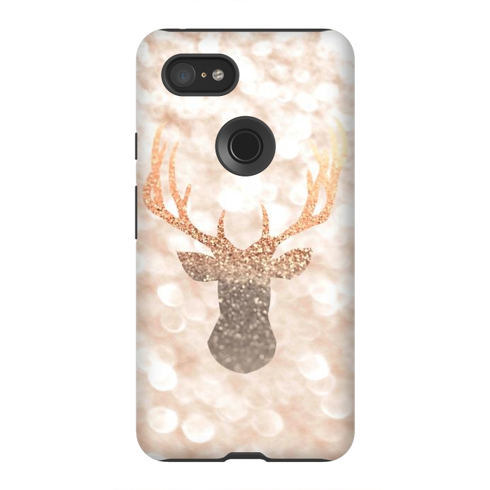 Pixel 3XL StrongFit CHAMPAGNER SANDY  STAG by Monika Strigel